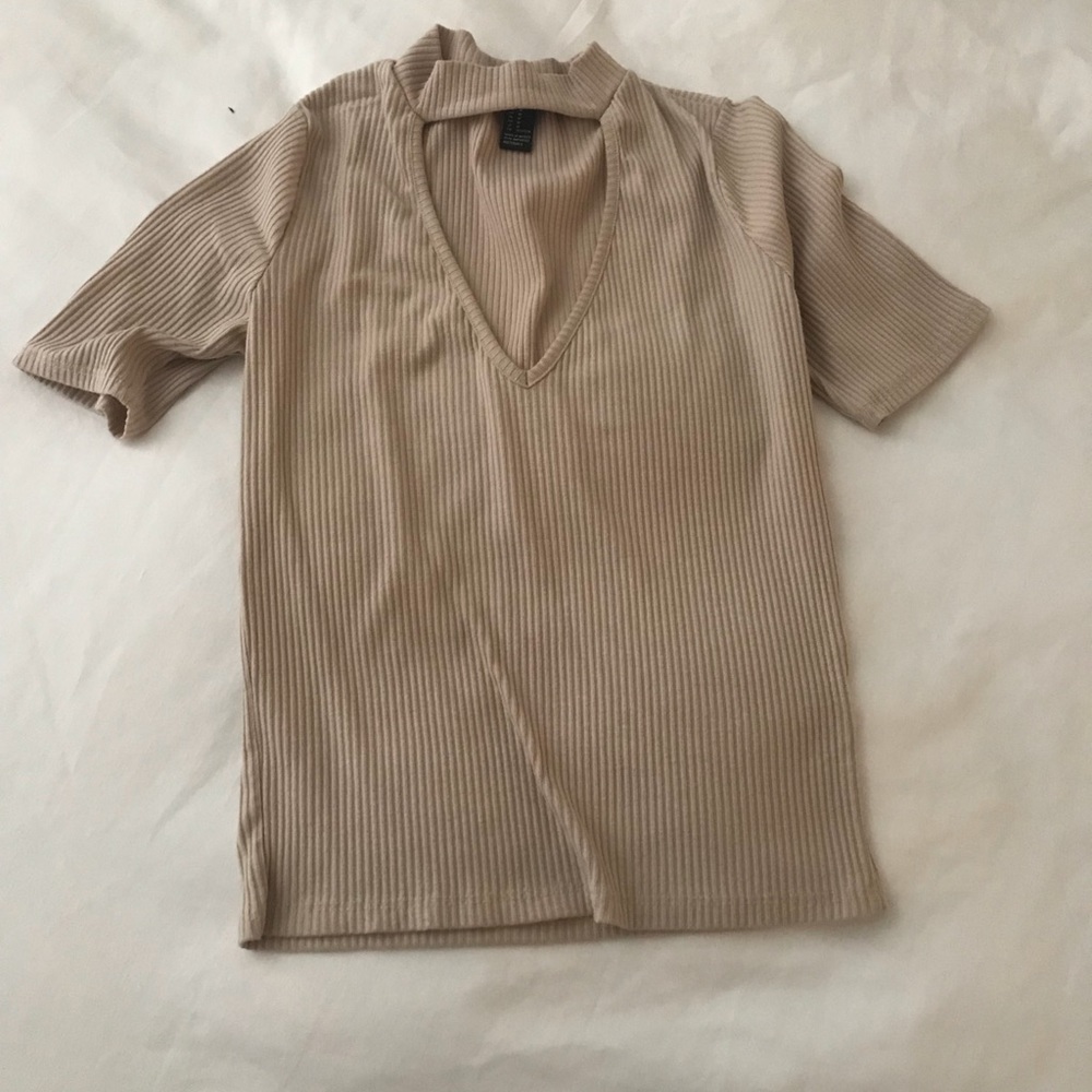 Shirt with cutout